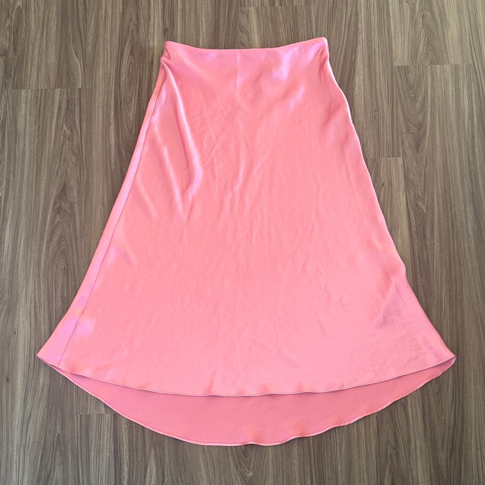 Zara High-Low Pink Skirt